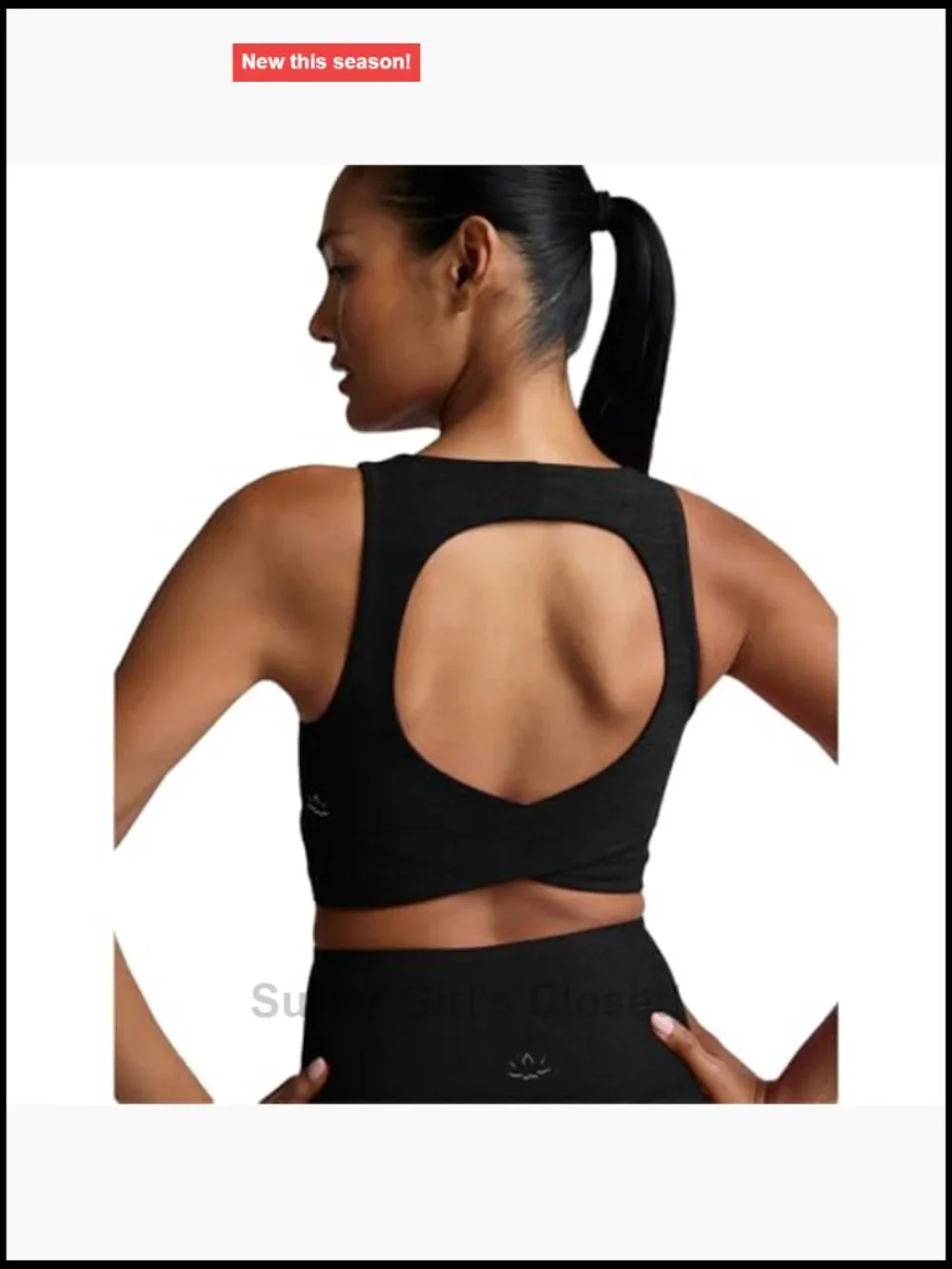 Spacedye Cropped Tank with Built-In Bra - Crossover Back Sleeveless Twist Top